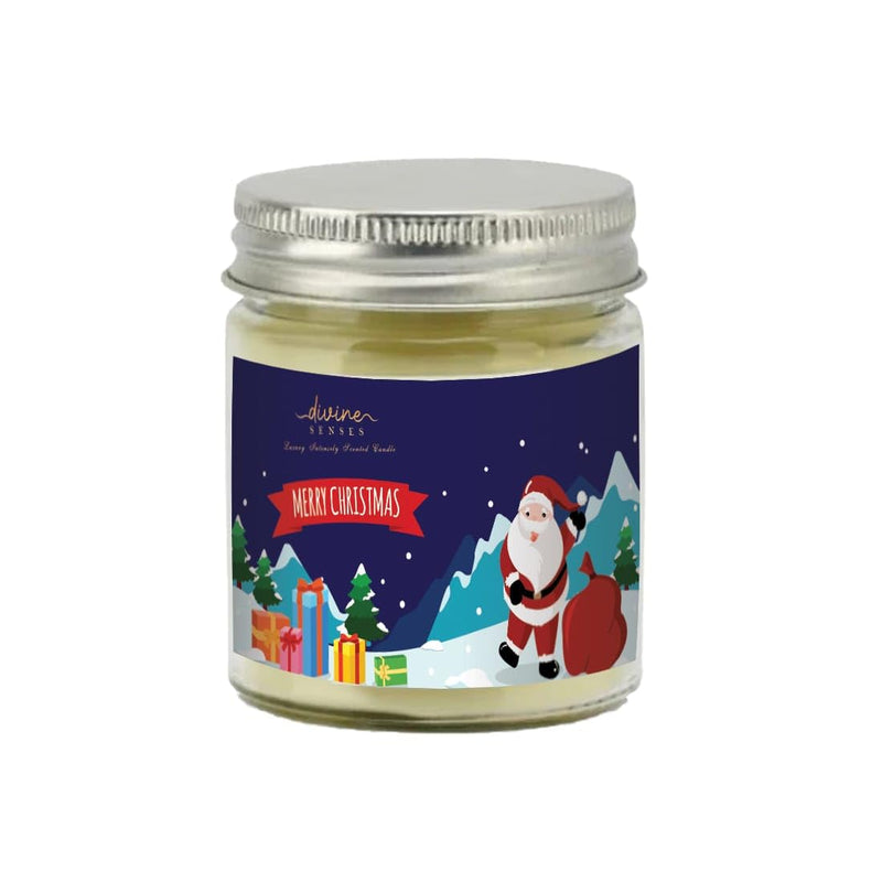 Divine Senses Festive Christmas Candles - Illuminate Your Holidays with Joy (Set of 4)