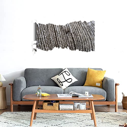 GADGETS WRAP Printed Wall Decal Sticker Scratched Paper Style Wall Decal (90cm x 50cm) - Wood Scars