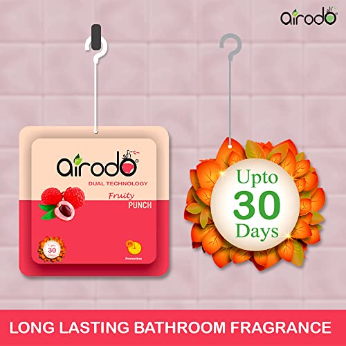 AIRODO Air/Room Freshener Magic Rose, Just Jasmine, Lovely Lavender & Citrus Blast Blocks with long lasting Automatic Fragrance Booster Lasts Up to 30 Days (Pack of 4,50gm)