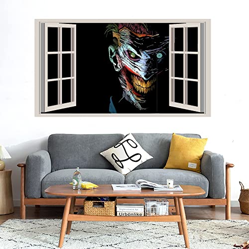 GADGETS WRAP Printed Wall Decal Sticker Fake Window Style Decal (90cm x 50cm) - The Jokers Smile Forum