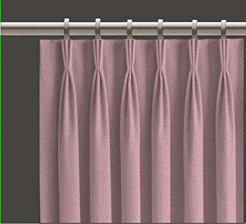 kurtains2fly Polyester Both Sided Room Darkening Blackout Pinch Pleat Curtains 2 Panels