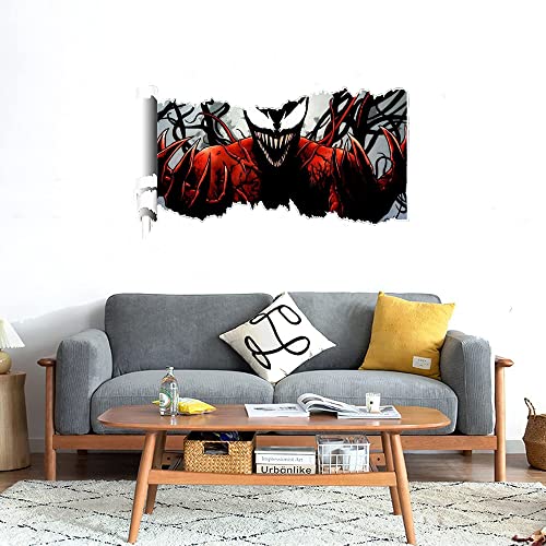 GADGETS WRAP Printed Wall Decal Sticker Scratched Paper Style Wall Decal (90cm x 50cm) - Venom Dark