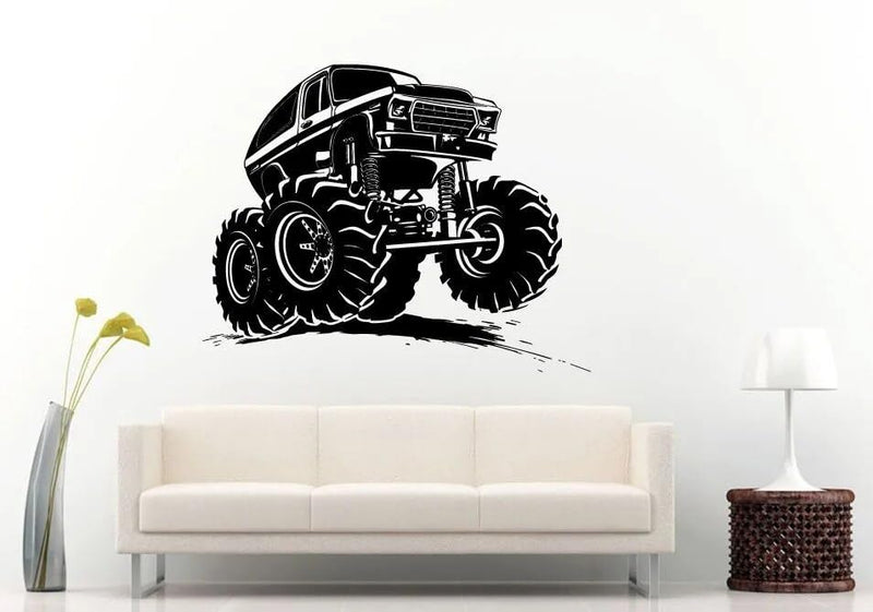 GADGETS WRAP Wall Decal Vinyl Sticker Car Sticker 4x4 SUV for Office Home Wall Decoration