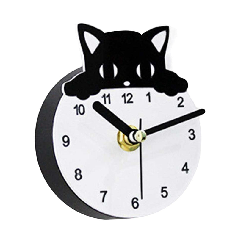 CALANDIS Cat Fridge Magnet Clock for Home Kitchen Fridge Clock Refrigerator Decor