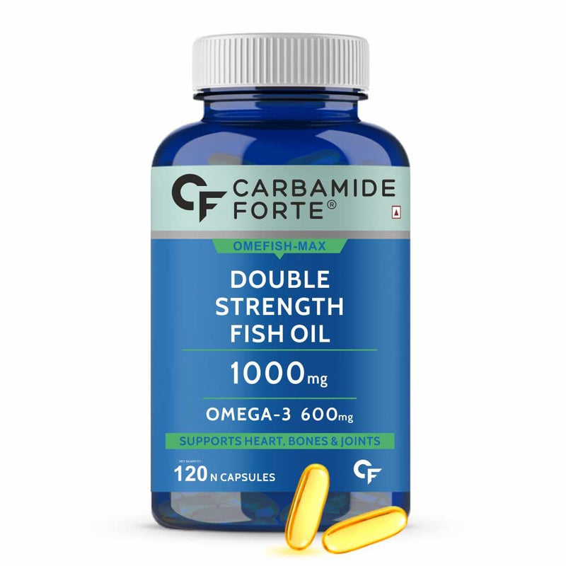 Carbamide Forte Double Strength Fish Oil 1000mg with Omega 3 600mg -120 Capsules