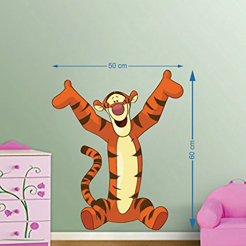 Tigger Self Adhesive VinylWaterproof Decorative Wall Stickers for Hall, Bedroom, Kitchen and Furniture