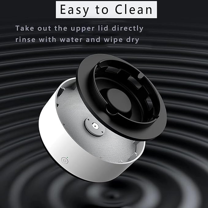GNOLY Multifunctional Smokeless Ashtray for Office, Indoor Outdoor Self Extinguishing Ashtray 2 in 1 Air Purifier for Home, Car, Living Room