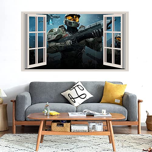 GADGETS WRAP Printed Wall Decal Sticker Fake Window Style Decal (90cm x 50cm) - The First 19 Minutes of Halo Wars Definitive