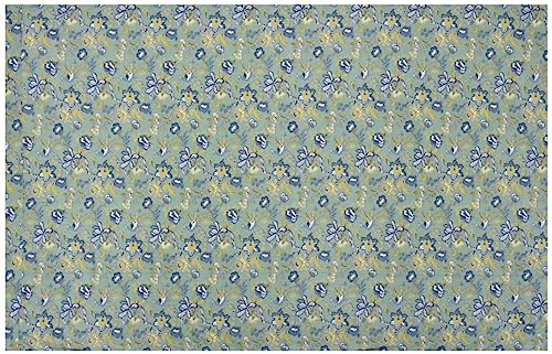 HomyReef 100% Cotton Reversible Floral Ac Dohar Single Bed Size| AC Blanket |Dohar|Ac Quilt | Soft Light-Weight | Summer Special Dohar (Design 5, Single Bed - 85x55 Inch)