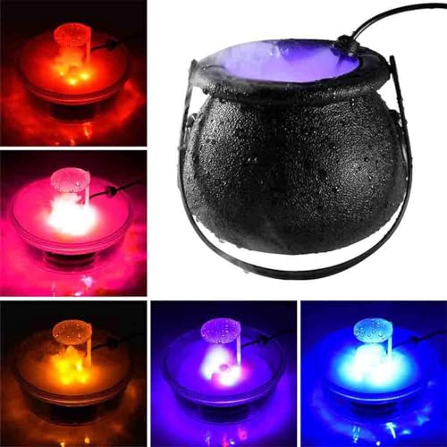 CALANDIS® Halloween Mini Fog Mister and Witch Bucket Us 110V Plug for Vase Basin Style B