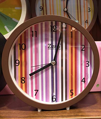 EZ Life Desk Clocks - Shades of Purple - Home and Office Décor, Decorative Modern Clock, Living Room, Bedroom Kitchen Office School - Stylish Desk Clock - Pack of 1