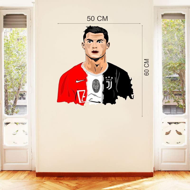 Decor Hubb CR7 Ronaldo Wall Sticker for Home Decor 50 X 60 CM