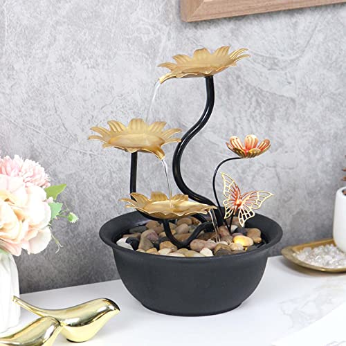 ATORSE® Tabletop Fountain Waterscape 3 Tiers for Zen Meditation Relaxing Living Room