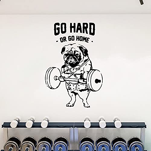 GADGETS WRAP Vinyl Decal Sticker Workout Gym Lifting Frech Dog (Item Finish Size : 83cm x 56cm)