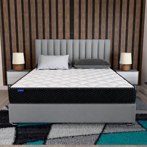 Comforto 8 Inch Pocket Spring King Size Mattress (78x72x8 Inch, White, Pocket Spring Mattress) | Medium Firm Gadda | 5-Zone Motion Isolation Technology | Orthopedic | 8 Inch Mattress