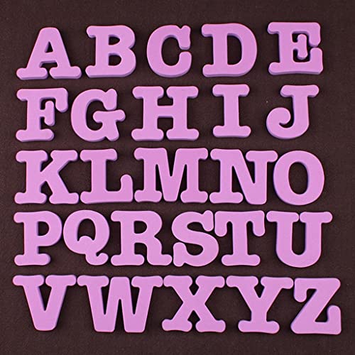 CALANDIS® 26pcs EVA Magnetic Alphabet Fridge Magnet Early Learning Toy Purple