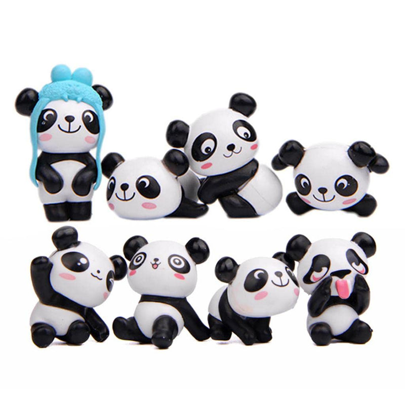 CALANDIS® Set of 8 Panda Refrigerator Magnet Kitchen Fridge Stickers Map Photo Decor