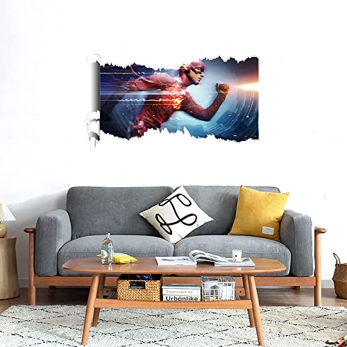 GADGETS WRAP Printed Wall Decal Sticker Scratched Paper Style Wall Decal (90cm x 50cm) - Running Man