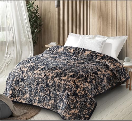 Gulmohar Model Name Prado King-Size Bedsheets Special Winter Soft & Cozy 3 pc. Set California King Size Bed Sheet (108 x 108) inch King Size up to Flat 8" 10" 12" Mattress Bedsheet