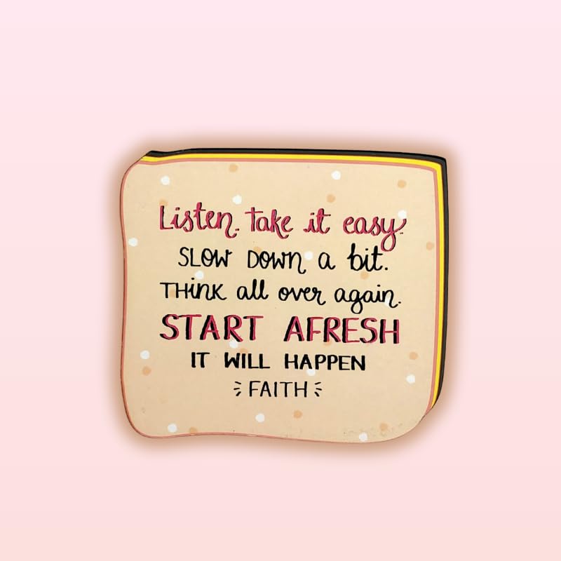 Baar Baar Dekho Fridge Magnet | Motivational & Inspirational Quotes Magnet | Home Decoration | Home Decoration | Gift for Anniversary, Valentine and Wedding | Husband Wife Boyfriend | Set of 6