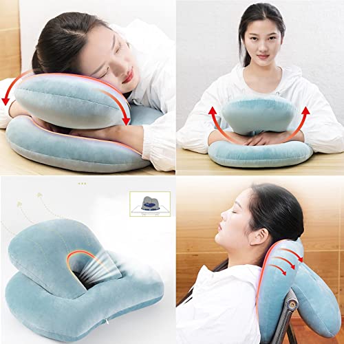 CALANDIS® Memory Foam Explosions Octopus Nap Pillow Support for Office Travelling Desk Royal Blue | 1Xnap Pillow