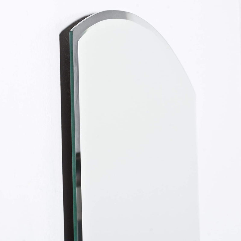 SDG Semi Arced Frameless Mirror 18 x 24 Inch (with Beveled Edges, Suitable for Bathroom)