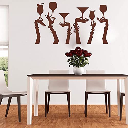 GADGETS WRAP Vinyl Decal Sticker Cocktail Glasses Brown (Item Finish Size : 100cm x 56cm)