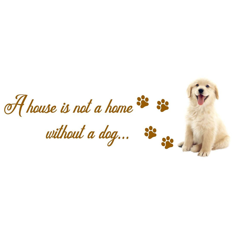 Tuffuk Doggy Large Vinyl Wallstickers for Home Decorations(120 cm x 40 cm)4TZ256