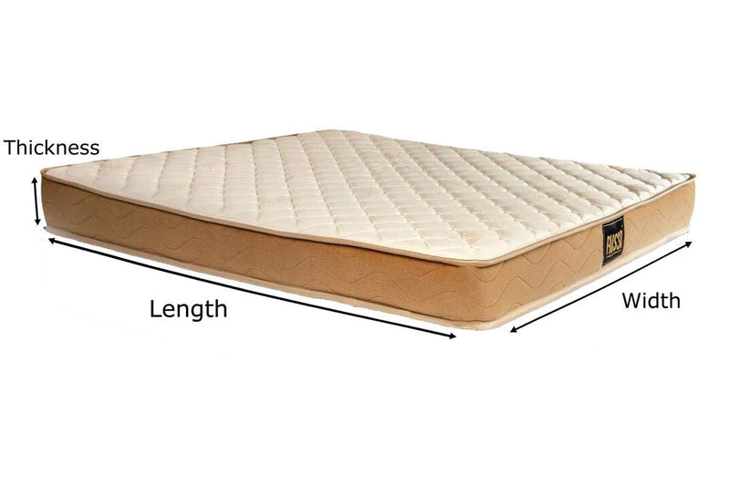 RUSSO Natural Latex Hybrid Foam Mattress (78 x 36 x 5 Inch)