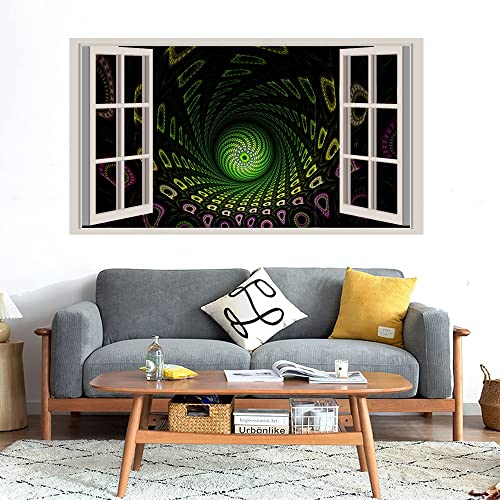 GADGETS WRAP Printed Wall Decal Sticker Fake Window Style Decal (90cm x 50cm) - Technology Colors