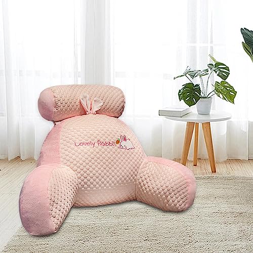 CLUB BOLLYWOOD® Lumbar Pillow Washable Embroidery Waist Rest Cushion for Bedroom Sofa Office Pink L | Home D?©cor | Pillows | Pillows | Pillows | 1 Plush Pillow