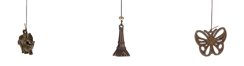 CrazyCrafts Metal Eiffel Tower Wind Chimes for Home Balcony Garden Positive Energy, Home Decor Hanging Long Brass Bells Gifts for Loved Ones 8Bells