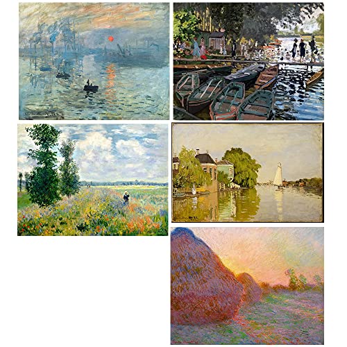 Tallenge - Best of Claude Monet Paintings - Set of 10 Magnets (Magnet,4 x 6 inches, Multicolour)