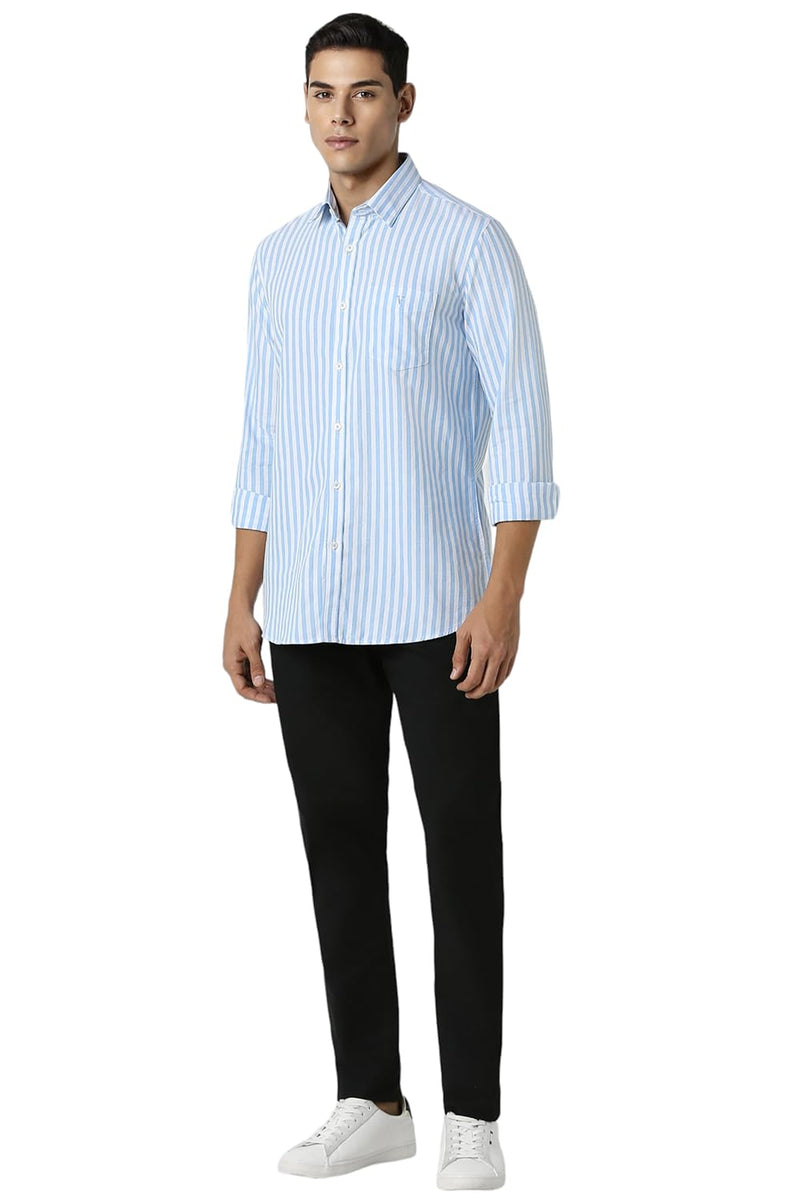 Van Heusen Men's Slim Fit Shirt (VSSFUSLFK47278_White