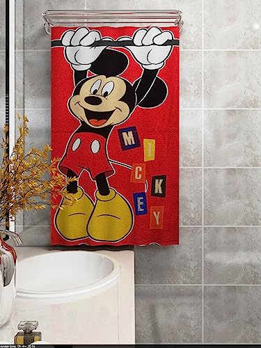 Athom Living Disney Kid's 350 GSM Cotton Bath Towel - Pack of 2