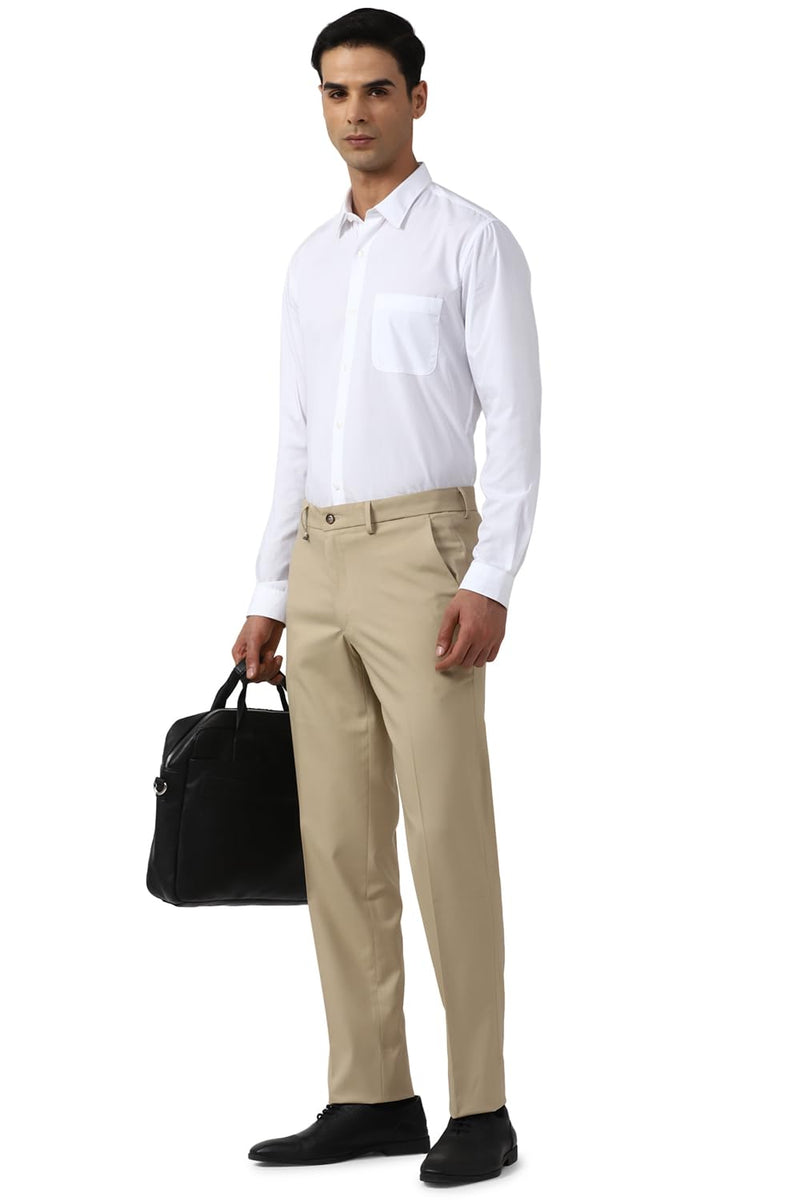 Van Heusen Men's Slim Pants (VHTFFSLBS27584_Nude