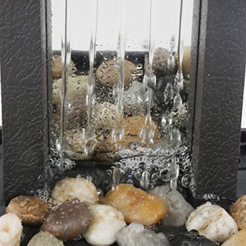 Ubersweet® Waterfall Scene Tabletop Feng Shui Meditation Waterfall Fountain Style 5