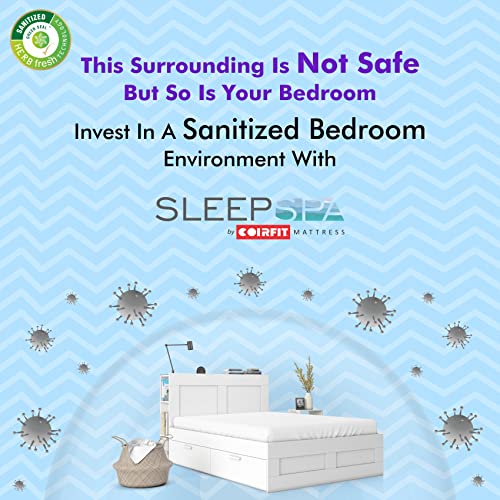 SLEEPSPA by COIRFIT Nature Rest Aloe Vera Fabric with HerbFRESH��Technology 6' Inch Double Size Memory Foam Mattress (78 x 48 x 6)