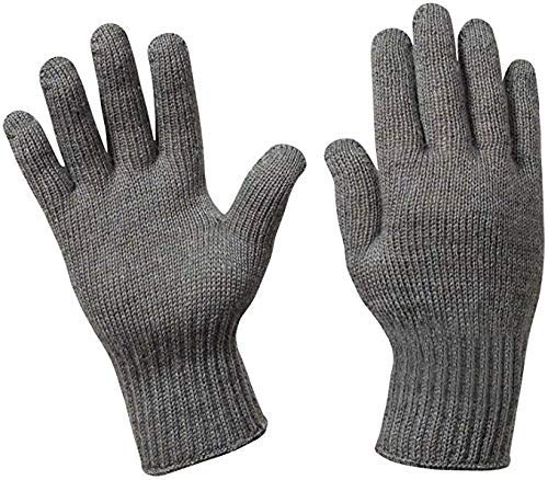 DIGITAL SHOPEE Winter Woolen Unisex Gloves Winter for Men and Boys Motorcycle Riding Hand Gloves Free Size - (Dark Grey)