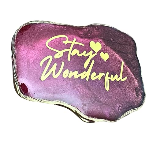 ARTYLOGS Stay Wonderful Fridge Magnet - Uplifting Resin Art for Daily Affirmations