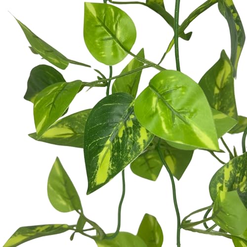 Tdas Artificial Plants Leaves Hanging Ivy Garlands Plant Greenery Vine Creeper Home Decor Door Wall Balcony Decoration Party Festival Craft (Design3 (2 Pieces))