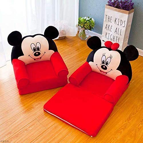 OMAJA HOME Mickey Mouse Baby Sofa Cum Bed Baby Chair for 0-2 Years Sofa Cum Bed Sofa Cum Bed (Pack 1)