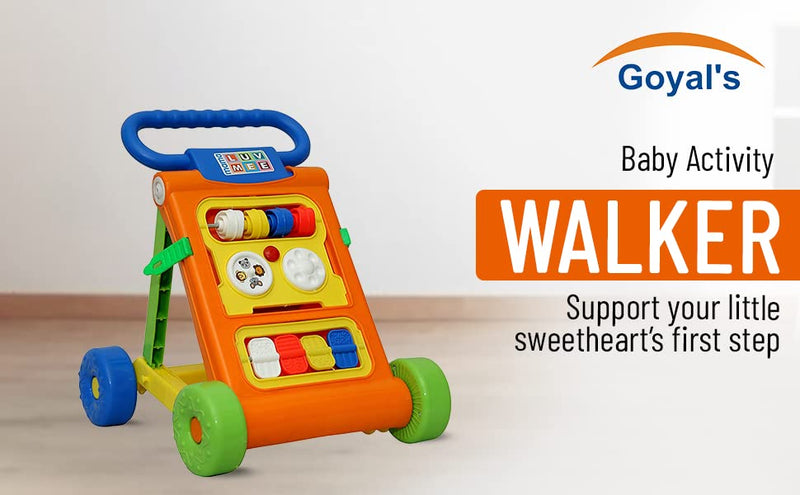 Goyal's Infant Luv Mee Musical Activity Walker - Orange