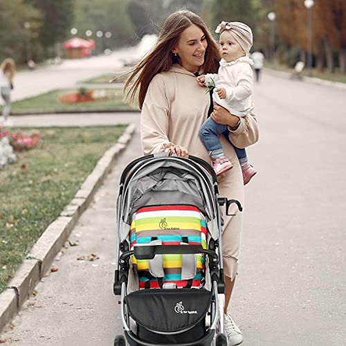 R for Rabbit Chocolate Ride Stylish Baby Stroller and Pram for Baby, Kids, Infants, Newborn, Boys & Girls of 6 Months to 3 Years | 6 Months Warranty | (Black)