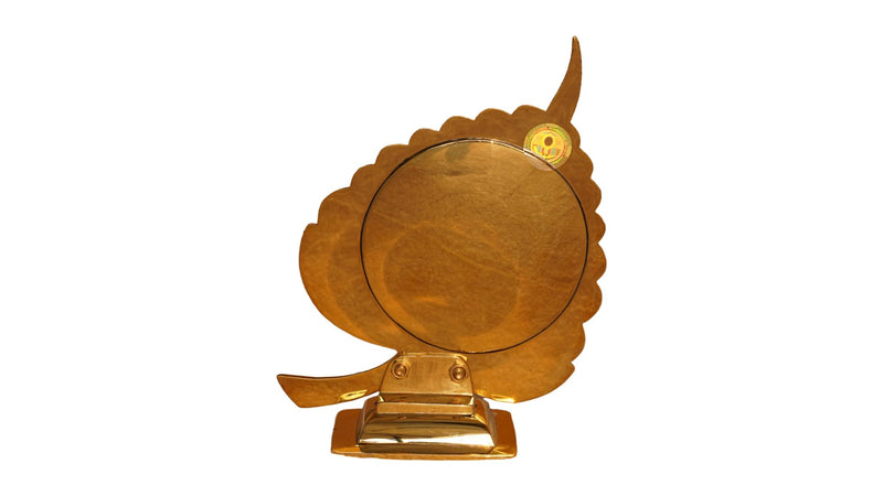 ARANMULA KANNADI Aalila Peedom Kannadi Brass Metal Hand Mirror