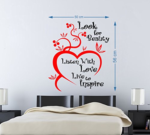 Look for Beauty Self Adhesive VinylWaterproof Decorative Wall Stickers for Hall, Bedroom, Kitchen and Furniture