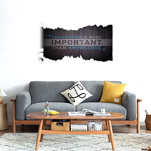 GADGETS WRAP Printed Wall Decal Sticker Scratched Paper Style Wall Decal (90cm x 50cm) - Inspirational Quotes