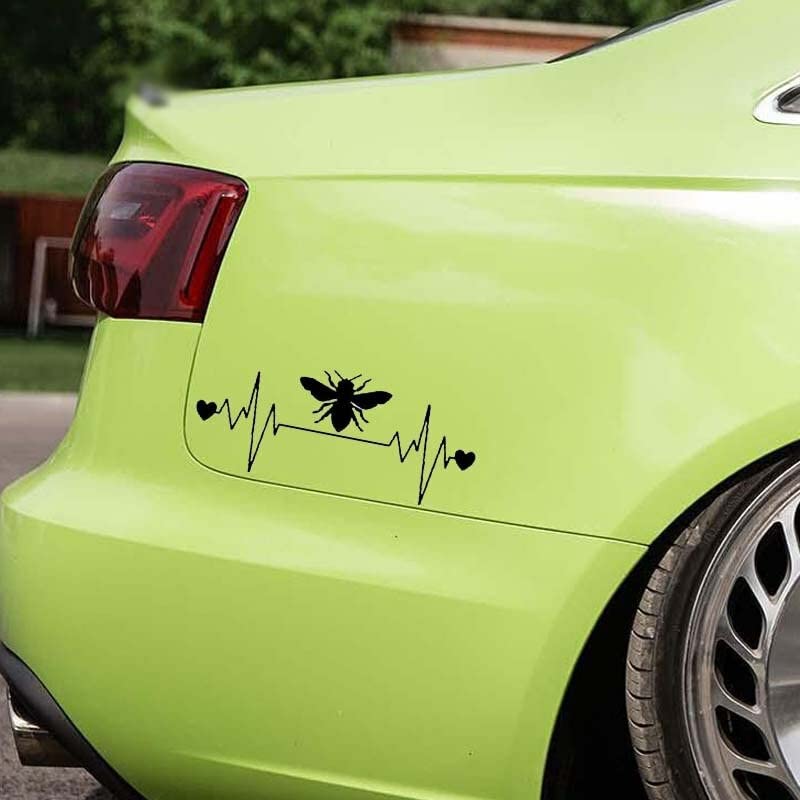 GADGETS WRAP Vinyl Wall Decal Sticker Bee Lifeline Heartbeat Vinyl Car Sticker