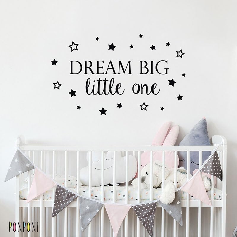 GADGETS WRAP Wall Decal Vinyl Sticker Dream Big Little One for Office Home Wall Decoration