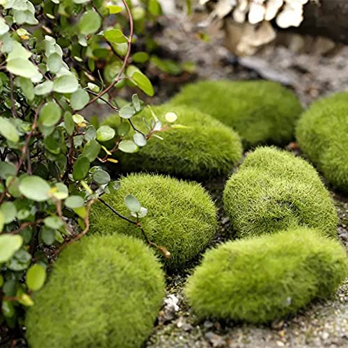 ATORSE® Landscape Green Foam Moss Stone Grass Fake Rocks Mini DIY Garden Supply